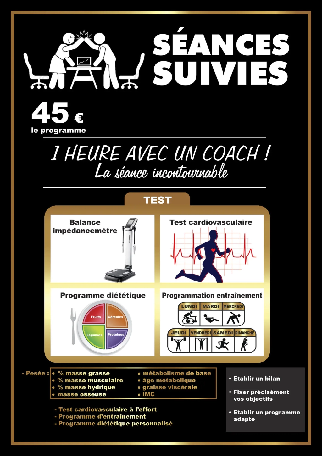 Séance avec un coach